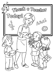 Teacher Coloring Page From College Category Coloring Forkids Free Printable Template For Teach Teachers Day Drawing Teachers Day Card Free Kids Coloring Pages