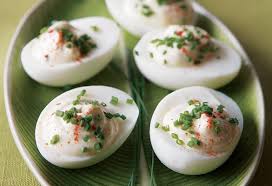 You'll never see egg salad get mobbed at a dinner party. Low Fat Deviled Eggs Recipe Leite S Culinaria