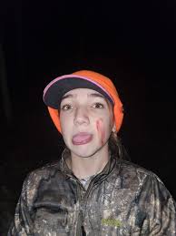 First time hunting with her dad, harvested her 1st deer today