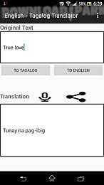 This is english to tagalog and tagalog to english dictionary. English Tagalog Translator Android Aplicacion Gratis Descargar Apk
