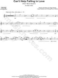 Elvis Presley Can T Help Falling In Love Karaoke Download Pin On Violin