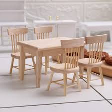 The best dining room tables combine table linens, serveware, tableware, and other fun accents to make an attractive looking dining room. Buy Z Mayabbo Wooden Dollhouse Furniture Of Table Chair Miniature Dollhouse Accessories Of Dining Room Accessory 1 12 Scale Online In Taiwan B091kxsgmy