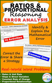 Ratios Proportional Reasoning Word Problems Error Analysis Find The Error Proportional Reasoning Error Analysis Word Problems