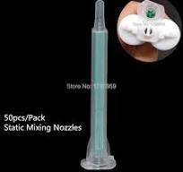 50pcs Mixing Nozzles Epoxy Resin AB Glues Static Mixer 83mm Mixing Tube for  50ml Two Component Adhesives 1:1 AB Glues Cartridges - AliExpress