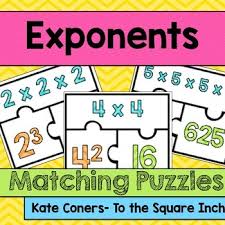 Solve the equations and otter wins the race. Exponent Matching Puzzles Middle School Math Art Middle School Math Teaching Math