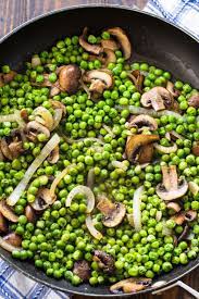 Buttery Peas And Mushrooms Spicy Southern Kitchen Recipe Peas And Mushrooms Recipe Fresh Pea Recipes English Peas Recipe
