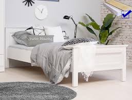 Storå hochbettgestell, weiß gebeizt140x200 cm nur. Jugendbett Landstrom 61 Weiss 90x200 Singlebett Lattenrost Matratze Expendio
