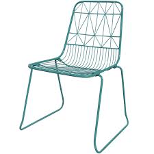 Wire Stack Chair Teal At Home At Home Wire Outdoor Chairs Cheap Outdoor Furniture Outdoor Chairs