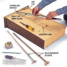 Make sure you remove all items from the. Fixing Drawers How To Make Creaky Drawers Glide Drawer Repair Drawer Slides Furniture Repair