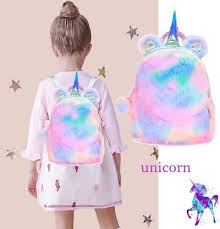 How about a dabbing unicorn backpack in five different magic colors with polka dots and stylish floral?! Buy Samdone Plush Unicorn Backpack Velvet Soft Rainbow 3d Backbag Toddler Kids Girls Gifts Online Shop Toys Outdoor On Carrefour Uae