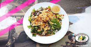 Vegetable oil for the grill. Wahoo S Fish Taco Introducing Our New Sunset Chopped Chicken Salad Your Choice Of Protein Romaine Lettuce California Avocados Red Cabbage Tomato Roasted Corn Green Onion Cilantro Queso Fresco Pepitas And Tortilla