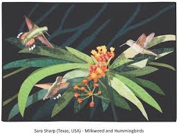 Milkweed And Hummingbirds In 2020 Art Studios Art Quilts Milkweed