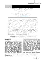 Jurusan teknik sipil fakultas teknik sipil dan perencanaan. Contoh Artikel Teknik Sipil Dengan