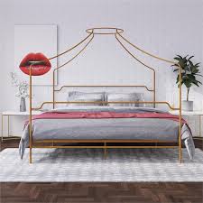Check spelling or type a new query. Novogratz Camilla Metal Canopy Bed In King Size Frame In Gold 4461349n