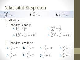 Kumpulan soal persamaan eksponen dan sistem persamaan eksponen. Contoh Soal Dan Jawaban Sifat Eksponen Kumpulan Contoh Surat Dan Soal Terlengkap