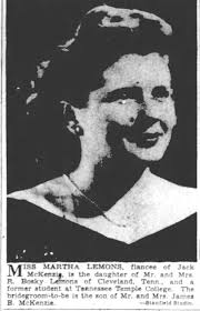 Martha Dean Lemons McKenzie (1927-1999)