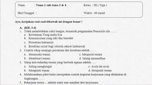 Soal himpunan kelas 7 lengkap dengan pembahasan. Soal Penilaian Kelas 3 Tema 1 Subtema 3 Dan 4 Kunci Jawaban Sekolahdasar Net