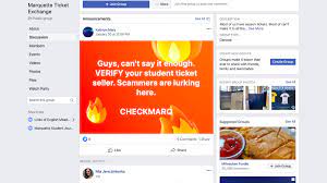 Scams Faced In Marquette Ticket Exchange Facebook Group Marquette Wire