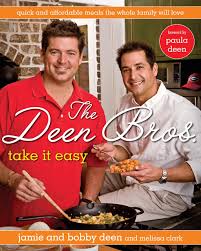 Add pepper and onion, and cook for 5 minutes, or until tender. The Deen Bros Take It Easy Quick And Affordable Meals The Whole Family Will Love A Cookbook Deen Jamie Deen Bobby Deen Paula Clark Melissa 9780345513267 Amazon Com Books