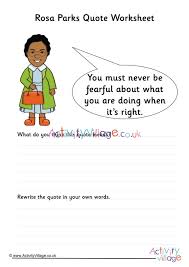 We did not find results for: Rosa Parks Quote Worksheet