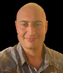 Blue and Yellow Geometric Annual Report