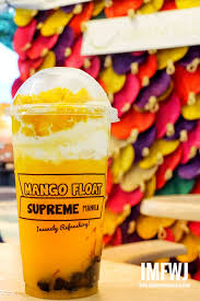 Mango Float Supreme Manila Mango Float Floats Drinks Mango