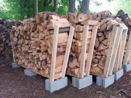 Best Way To Put Wood On Pallets Outdoor Firewood Rack Firewood Backyard