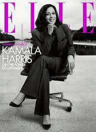 All people in this magazine cover: Kamala Harris Covers Elle Magazine Talks Fight For Justice Optimism