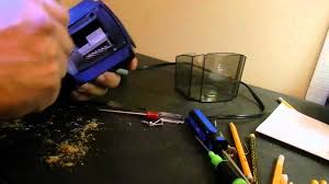 How To Repair A Jammed Electric Pencil Sharpener Youtube