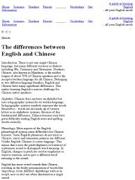 As already mentioned, there is no such thing as a chinese alphabet, so we'll continue by talking about the chinse characters. Language Differences English Chinese Chinese Language English Language