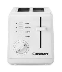 Grille Pain Compacte Blanc 2 Tranches De Cuisinart Ares Accessoires De Cuisine
