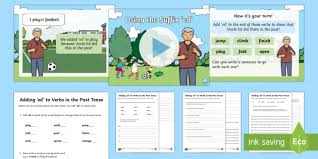 Using The Suffix Ed For Past Tense Teaching Resource Pack