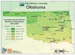 Oklahoma on average has approximately 190 days between the last and first frost. Oklahoma Vegetable Planting Calendar