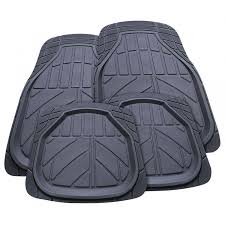 Streetwize Floor Mats Denver Set 4 Black Rubber Deep Dish Autobarn In 2020 Black Rubber Floor Mats Rubber Floor Mats