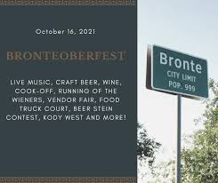 You know that you have lived in Bronte, Tx. if ........