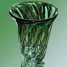 Vase En Cristal Val Saint Lambert 1950 Vaas
