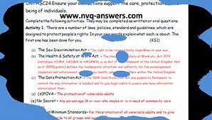 Level 6 nvq in occupational health and safety qualification is for learners responsible for health & safety in their workplace. Qcf Nvq Level 2 Health Social Care Unit 24 Answers Video Dailymotion