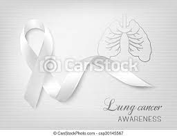 Sometimes these syndromes may be the first symptoms of lung cancer. Lung Cancer Awareness Ribbon Vector Canstock