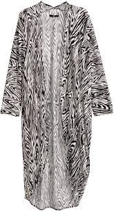 h m h m long cardigan zebra print ladies