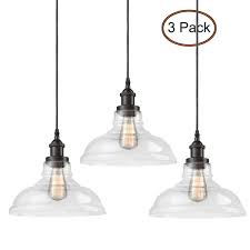 Check spelling or type a new query. Bronze Industrial Glass Kitchen Pendant Fixture Pack Of 3 Claxy