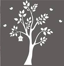 Blanc Arbre Stickers Muraux Oiseaux Arbre Stickers Muraux Pour Les Chambres D Enfant Bebe Douche Stickers Muraux Animaux Stickers Muraux Arbre Stickers Muraux