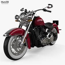 3d Model Of Harley Davidson Deluxe 107 2021 In 2021 Harley Davidson Harley 3d Model