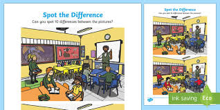 Check spelling or type a new query. Classroom Spot The Difference Worksheet