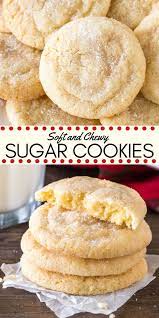 Chewy Sugar Cookies Recipe Chewy Sugar Cookies Chewy Sugar Cookie Recipe Cookie Recipes Chewy