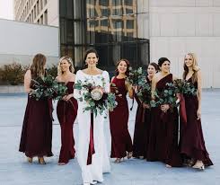 Burgundy Wine 2 1 2 Hand Dyed Silk Velvet Etsy In 2020 Winter Bridesmaid Dresses Fall Bridesmaid Dresses Burgundy Bridesmaid Dresses