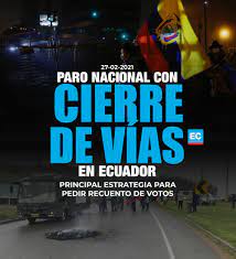 Se esperan movilizaciones y manifestaciones masivas luego de la convocatoria por parte del comité nacional de paro para el día de mañana, miércoles 5 de mayo. 14 Organizaciones De Canar Cerraran Las Vias Este Lunes 1 De Marzo El Comercio