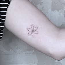 40 Atom Tattoo Designs For Men Chemical Element Ink Ideas