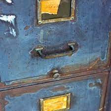 Painting a rusty file cabinet. Repainting An Old Steel Cabinet Steel Cabinet Filing Cabinet Steel Filing Cabinet
