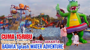 Waterpark Paling Murah Batavia Splash Water Adventure Wahana Kolam Renang Tangerang Kids Water Slide Youtube