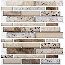 What kind of backsplash do i need for kitchen wall? Peel And Stick Tile Backsplash For Kitchen Marble Design 10 Sheets Amazon Com